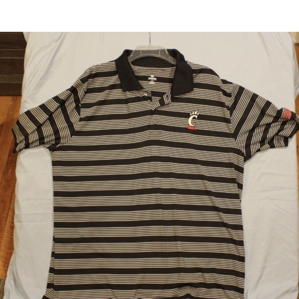 Knights Apparel University of Cincinnati Bearcats Men's XL Button Up Polo